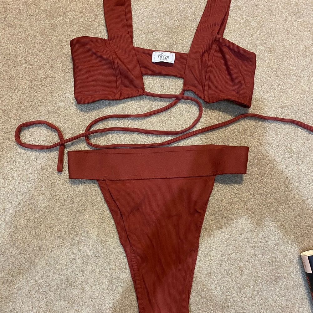 Oh Polly Brown Bikini Set Swimwear
